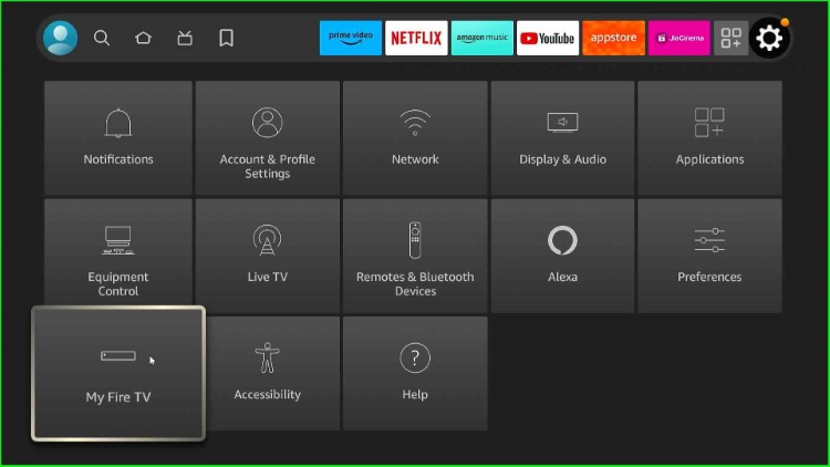 Open My Fire TV