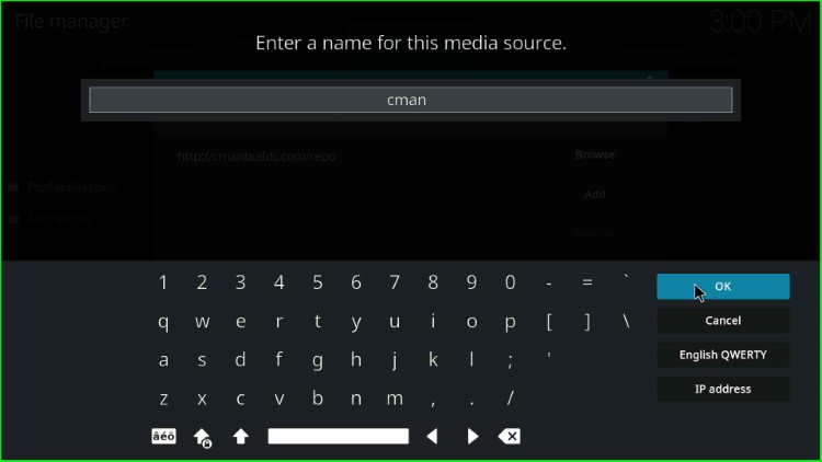 Enter new source name cman