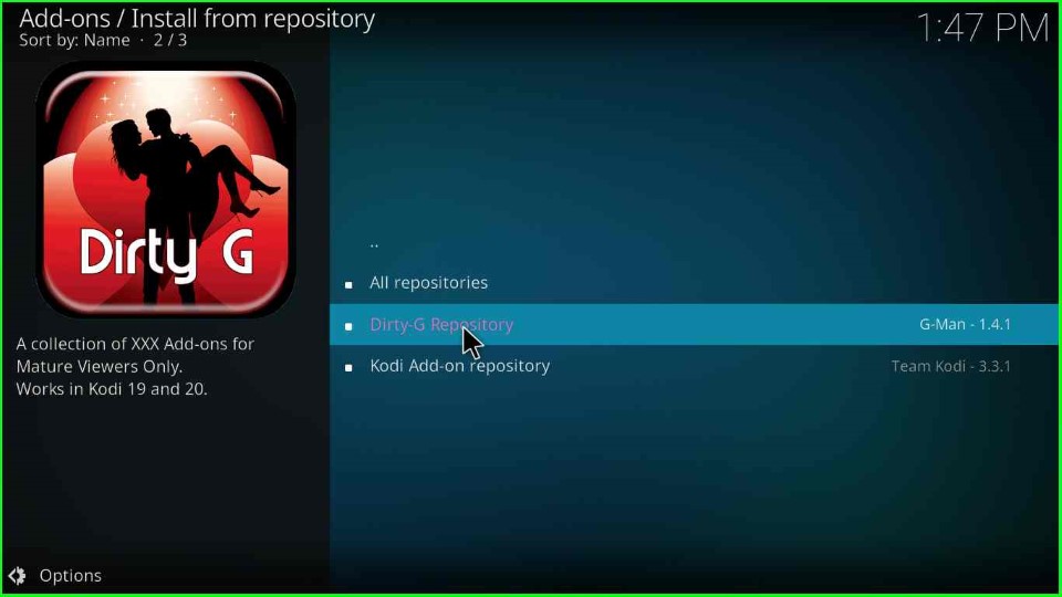 Choose Dirty-G Repository