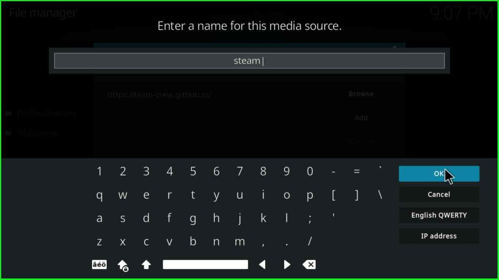 Give source name steam