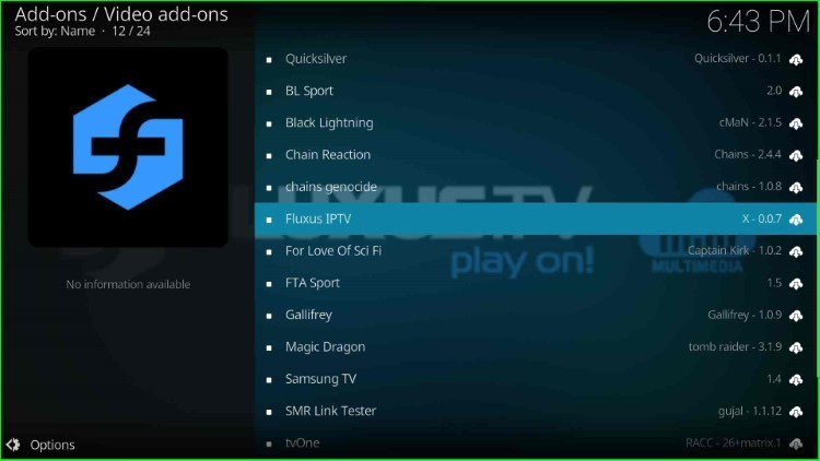 Choose Fluxus IPTV