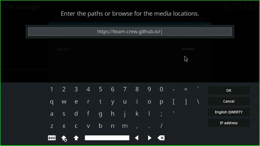 Type The Crew repo URL